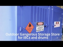 Kontainer bahan kimia di luar ruangan