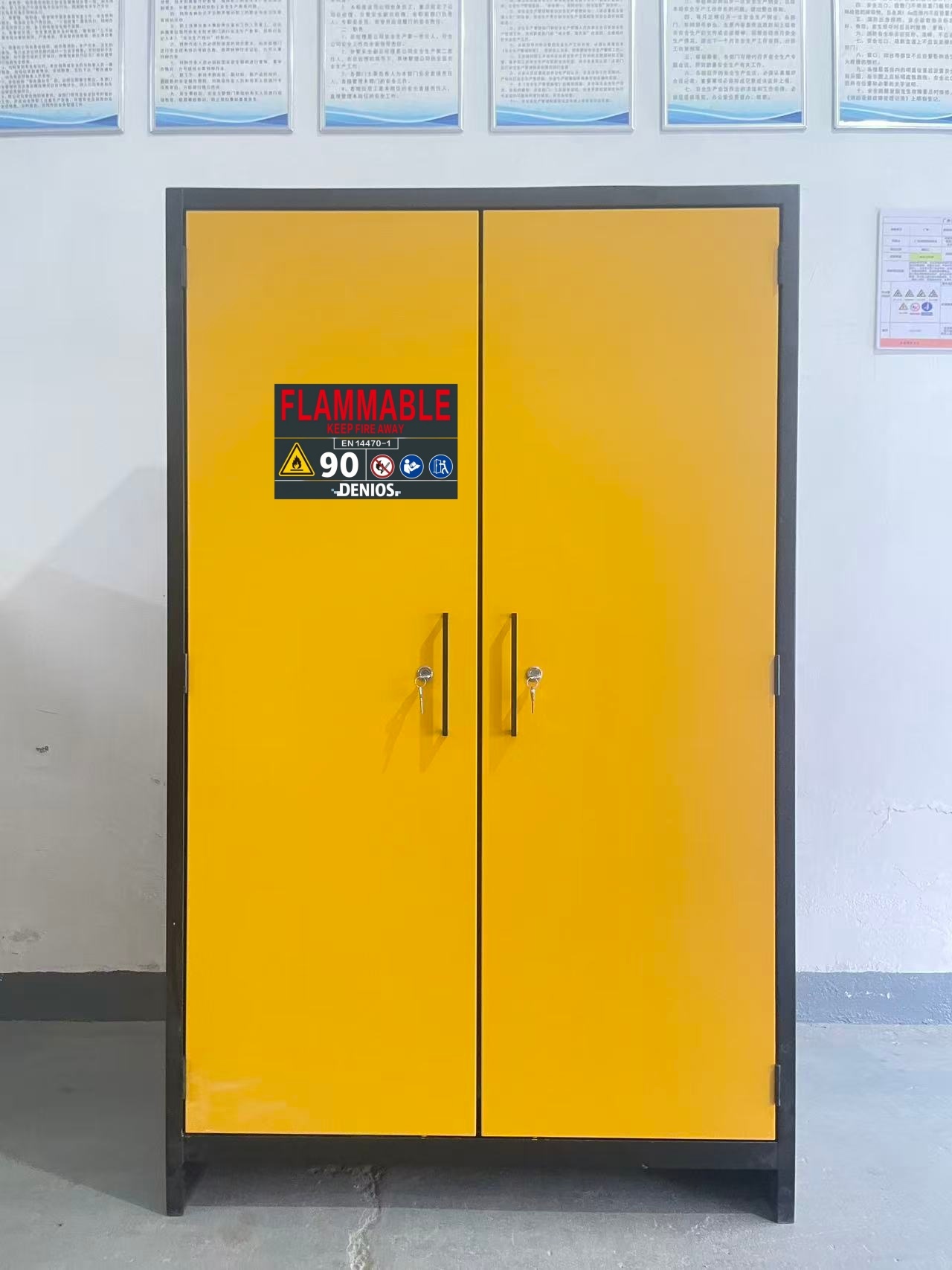 Blog perusahaan terbaru tentang EN 14470-1 Type 90 Fire Safety Cabinet by WUXI SUPER Enhances Hazardous Storage Compliance