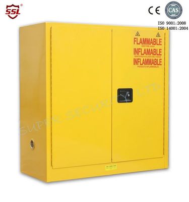 Beli Lab Safety Flammable Liquid Storage Cabinet With Paddle Lock , Hazardous Storage Cabinets pembuatan online