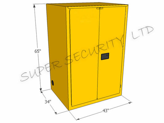Beli Industrial Metal Safety Flammable Storage Cabinet For Oil , Chemical Liquid pembuatan online
