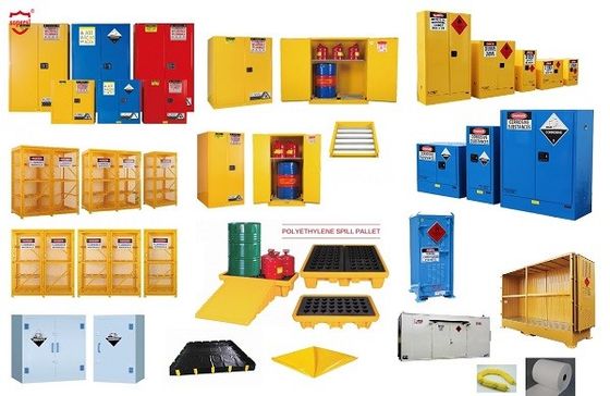 Beli Lemari Penyimpanan Bahan Kimia 2 Pintu Dengan Fitur Tahan Api Pegangan Tersembunyi pembuatan online