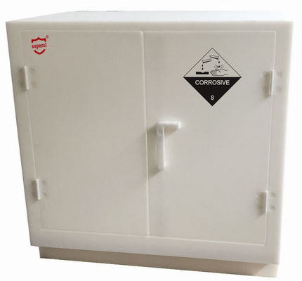 Beli Laboratorium Solvent Plastik Pintu Ganda Lemari Korosif Kecil Asam Putih Polypropylene pembuatan online
