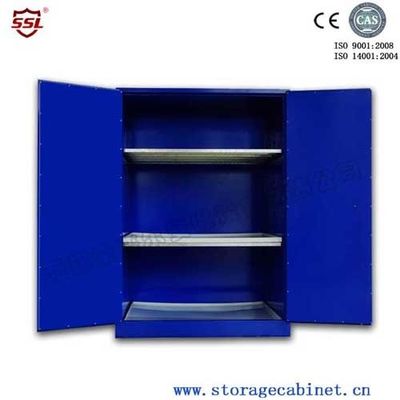 Beli Blue Chemical Liquid Sulfuric Corrosive Storage Cabinet With 2 Doors pembuatan online
