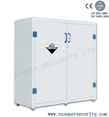 Beli Vertical Plastic Solvent Acid / Alkaline Corrosive Storage Cabinet 2 Fixed Shelves / Dual Door pembuatan online