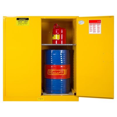 Beli 2 Lemari Penyimpanan Drum 110 Galon Vertikal Penutup Otomatis Roller Drum-ID pembuatan online