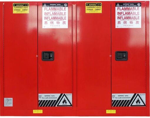 Beli SUPER 45 Gallon 170L Kabinet Keamanan Bahan Bakar NFPA 30 OSHA sesuai Industri penyimpanan mudah terbakar pembuatan online