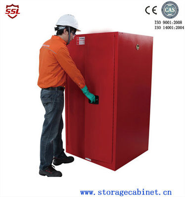Beli Red Paint Ink Chemical Storage Cabinet For Flammable Liquids 60 Gallon pembuatan online