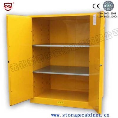 Beli 2 Door Vented Flammable Storage Cabinet Laboratory Locking Metal For Liquid Chemical pembuatan online