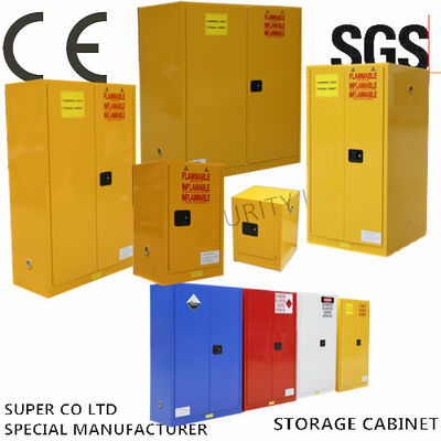 Beli Vertical Drum Hazardous Flammable Storage Cabinet Fully Welded , 60 Gallon pembuatan online