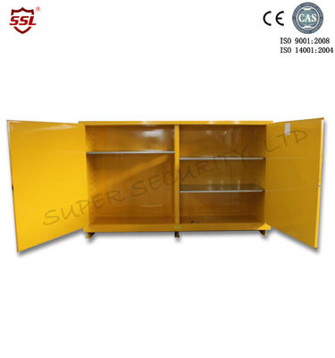 Beli Horizontal Inflammable Storage Cabinets With 2 Manual Close Doors , Fire Safe Cabinets pembuatan online